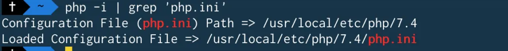 PHP INI Path